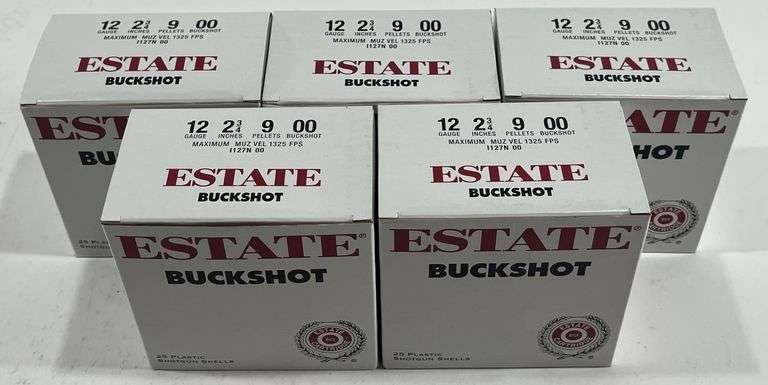 (125) 12 GA 00 Buckshot 9 Pellets 2.75” Shotgun Shells - Black And Gold ...