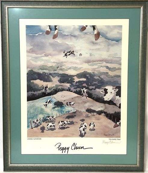 Peggy Chun Signed Print "Up-country Maui"