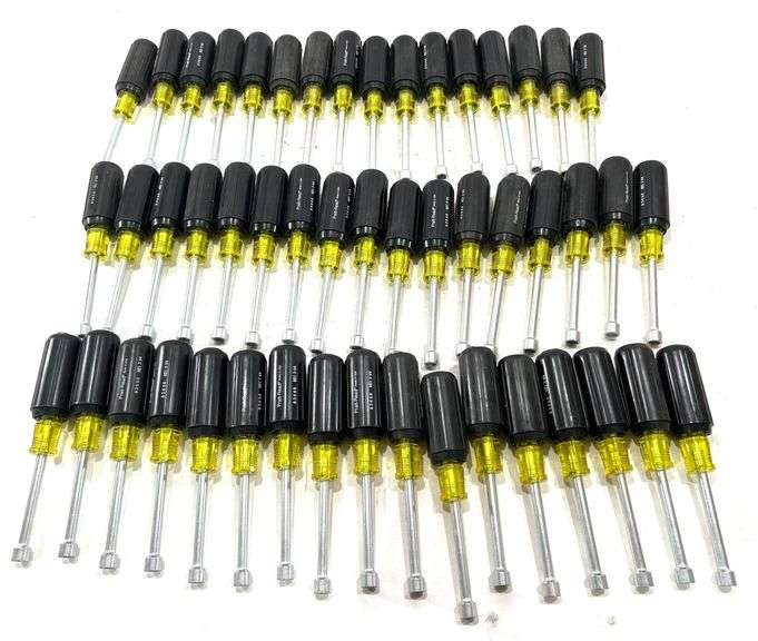 (40) New PrattRead 11/32” x 31/4” Nut Drivers Black And Gold Auctions
