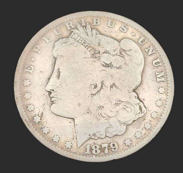 RARE: 1879-CC Morgan Dollar, Well Circulated