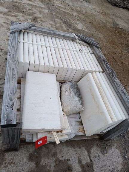 White Concrete Rounded Edge Cap Blocks