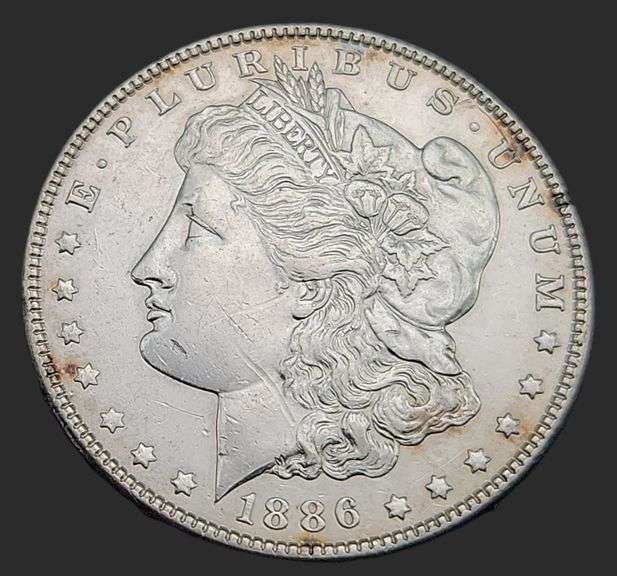 1886 Morgan Dollar, Choice AU Details
