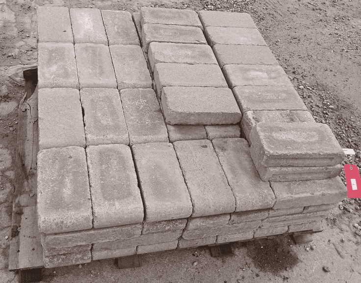 Sand Colored Concrete Blocks w/ Rounded Edge