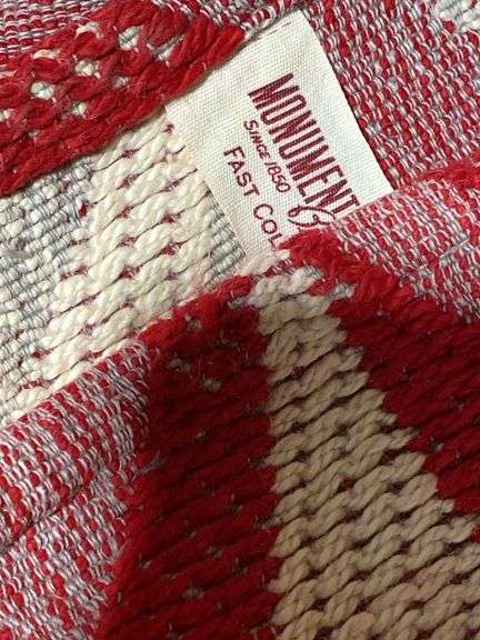 Great vintage woven Monument bedspread