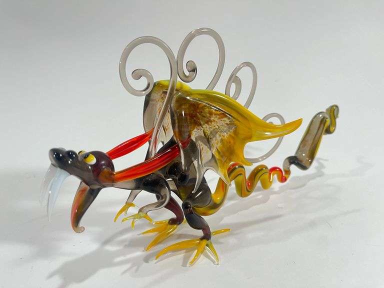 Hand Blown Glass Dragon