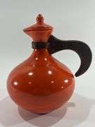 VTG Orange Glaze Red Wing Pottery Water Pitcher