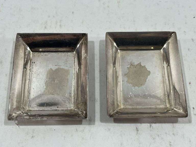 (2) Stieff Sterling Salt Cellars