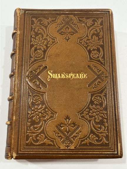 Antique 1857 Shakespeare Hard Cover Complete Works Book