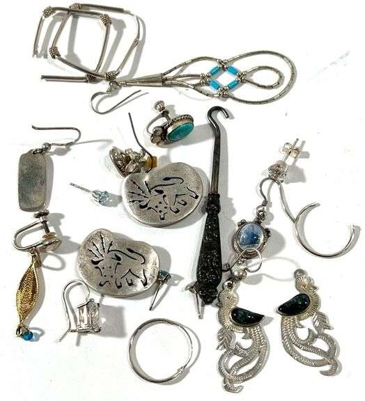 31 Grams of Sterling Silver Scraps / Earrings / Costume Jewelry