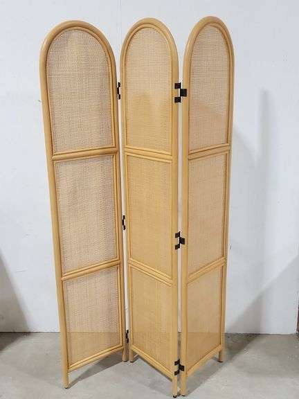 Threshold Corrie Rattan Room Divider/Brown - Black And Gold Auctions