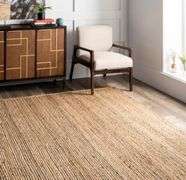 NEW 3Ft. X 5Ft. Woven Jute Area Rug