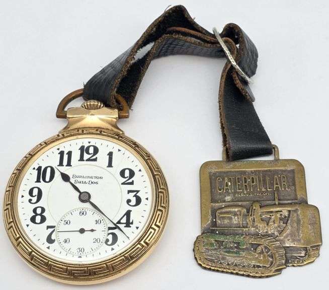 Burlington Watch Co Bulldog 21 Jewel Pocket Watch