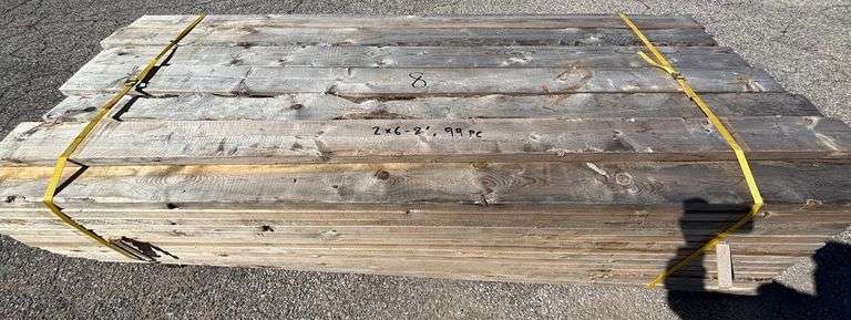 (99 Pcs) 2x6-8’ #2 Grade Spruce