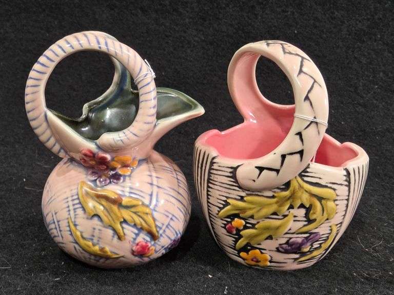 MCM Hull "Blossom Flite" Basket and Honey Pot