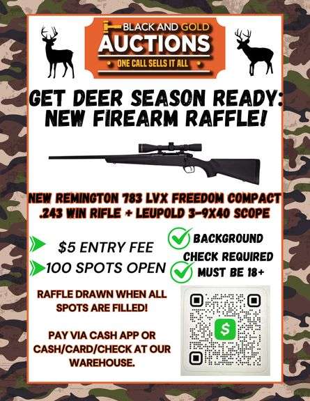 Get Deer Season Ready: New Firearm Raffle!