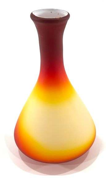 Stunning Imperial Peach Blow Vase, 9 1/2" Tall