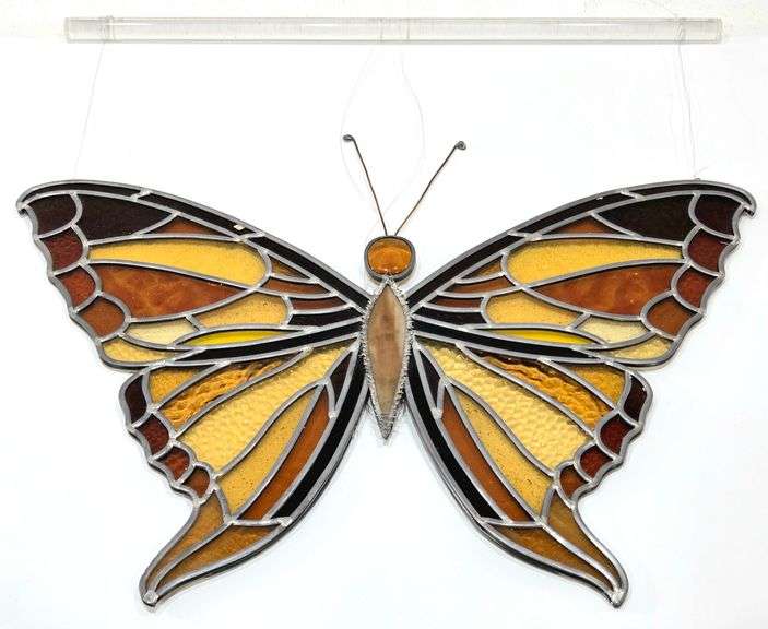 Large Stained Glass Butterfly Sun Catcher