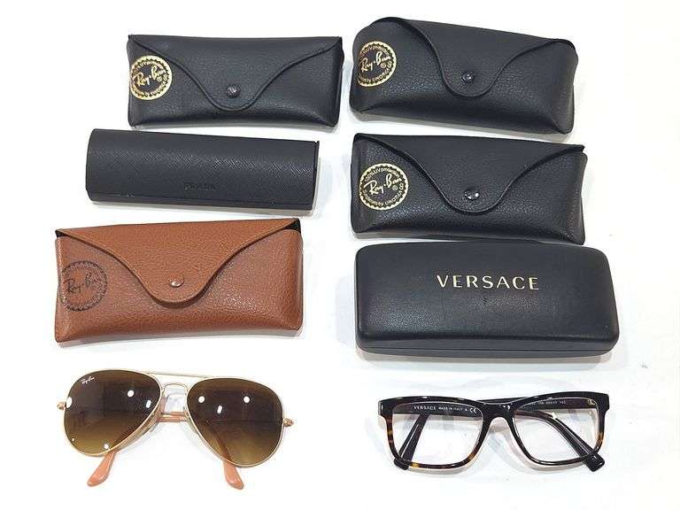 Designer Glasses: Ray-Ban Aviators & Versace