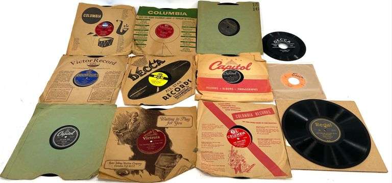 Vintage 78 & 45 RPM Vinyl Records - Peggy Lee / Bunny Paul / Nellie ...