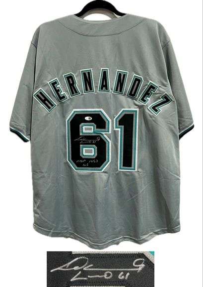 Livan Hernandez Autographed Miami Jersey