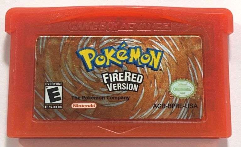 2004 Authentic Original Pokemon Fire Red Version Game Boy Advanced Cartridge