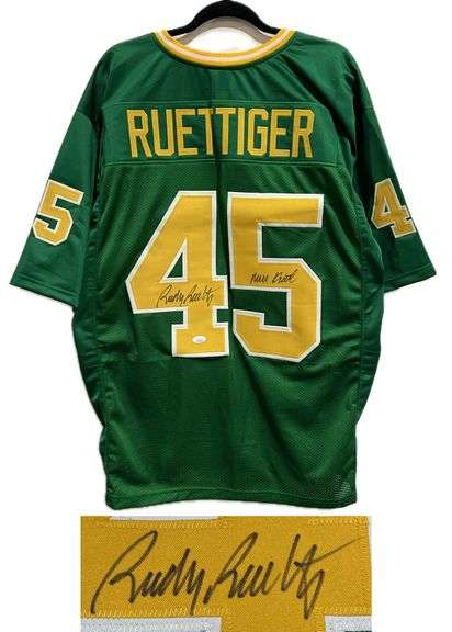 Rudy Ruettiger Autographed Notre Dame Jersey