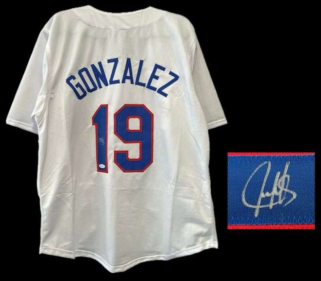 Juan Gonzalez Texas Ranger Autographed Jersey