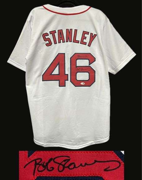 Bob “Steamer” Stanley Autographed Boston Jersey