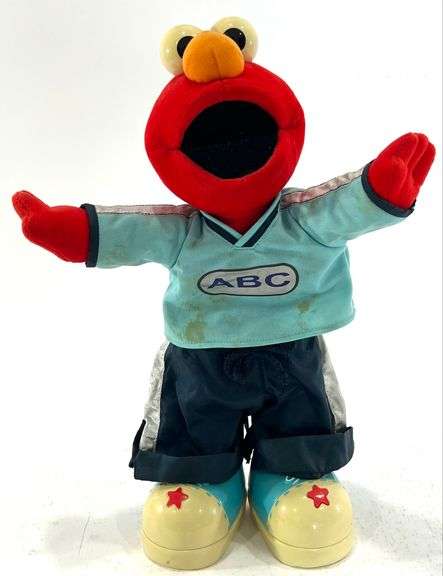 2001 Fisher-Price Elmo Sesame Street ABC Dancer - Black And Gold Auctions