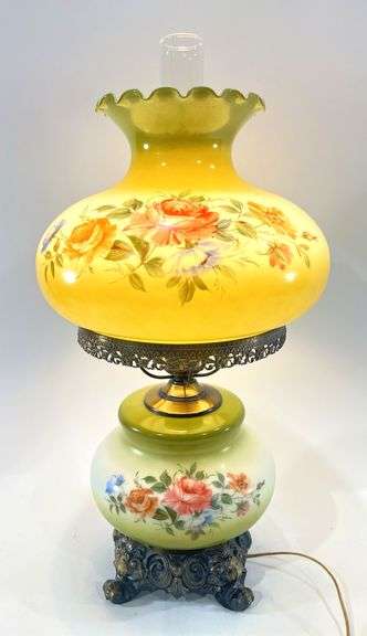 VTG Electric Gone w the Wind Hurricane Lamp