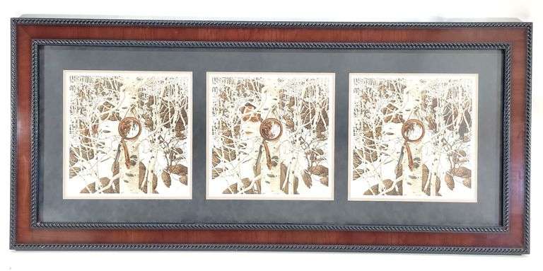 Framed, Signed & Numbered Bev Dolittle 3-Print Series "Two More Indian Horses"