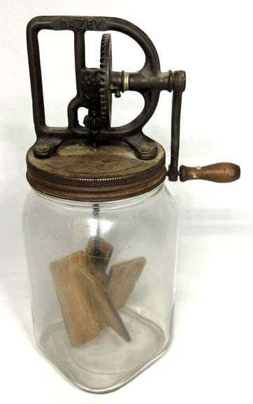 Dazey Churn Top on Owens-Illinois Glass Base