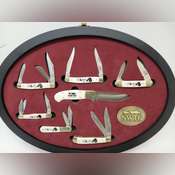 National Wild Turkey Federation Framed 7-Piece Knife Set - Black