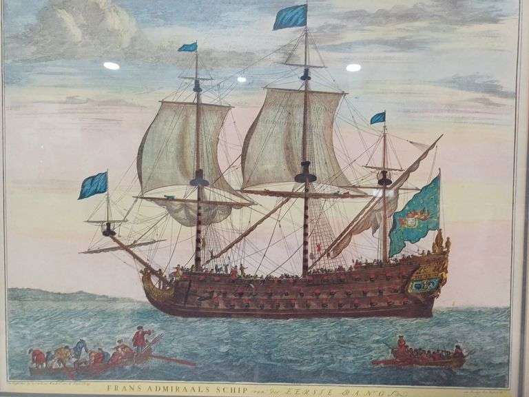 Frans Admiraals Schip van Der Erste Rang German Art Print