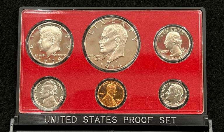 (5) EACH 1974 & 1977 U.S. Proof Sets in OGP
