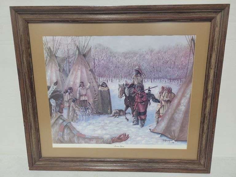 Framed "Mountain Offering" By T.L. Thompson Print