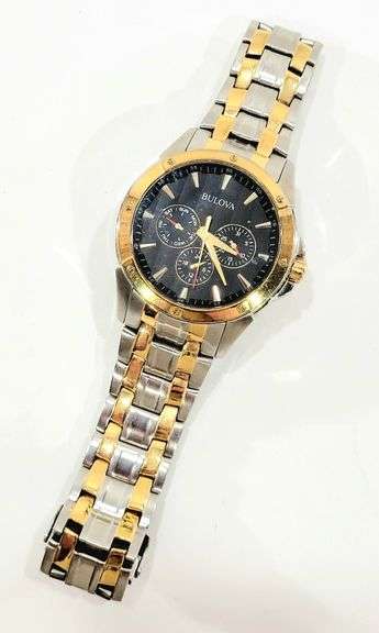 Stainless Steel Water Resistant Bulova Men's Watch