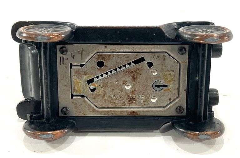Vintage Brass Citizens Bank Maryville, MO Old Car Coin Bank