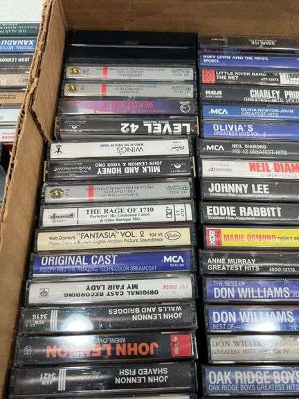 Huge Music Cassette Tapes Collection - The Beatles / John Lennon / Ronnie Milsap / Elton John
