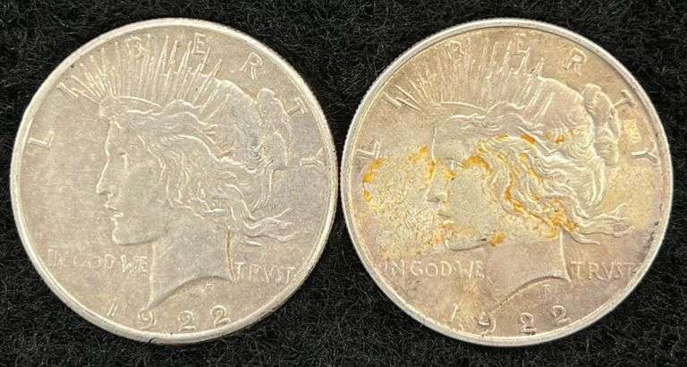 1922 & 1922-S Peace Dollars