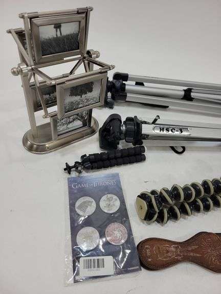 Tripod Stands, Rotating Picture Frame Display, Game of Thrones Pins, & More