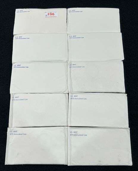 (5) EACH 1974 & 1975 U.S. Mint Uncirculated Sets