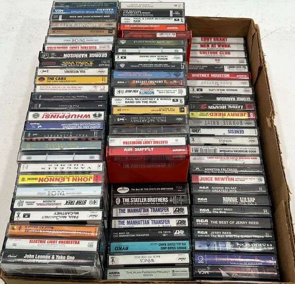 Huge Music Cassette Tapes Collection - The Beatles / John Lennon / Ronnie Milsap / Elton John