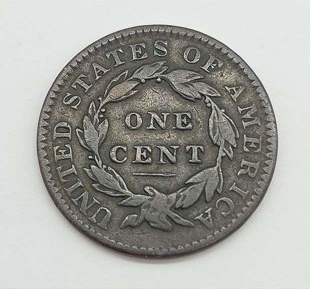 1833 Matron Head Large Cent, VG