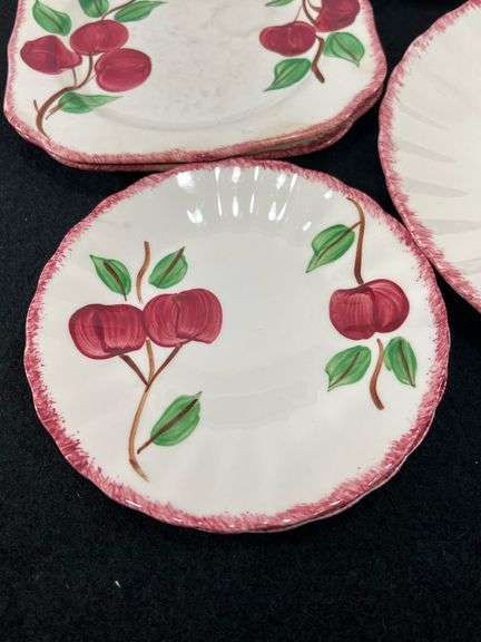 Blue Ridge Pottery HandPainted Crab Apple Dishes