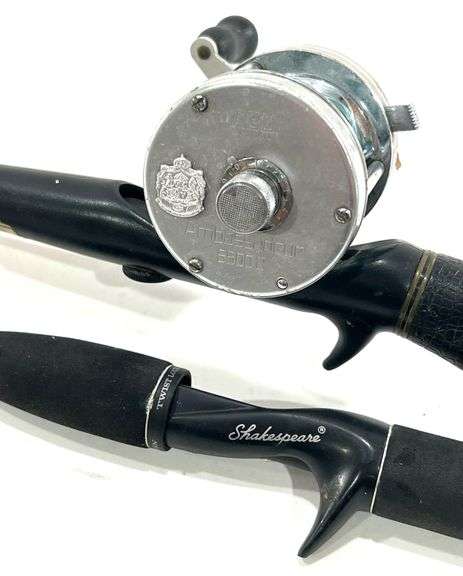 ABU Sweden Ambassadeur 5500C Fishing Pole w/ Reel & Shakespeare Contender Rod