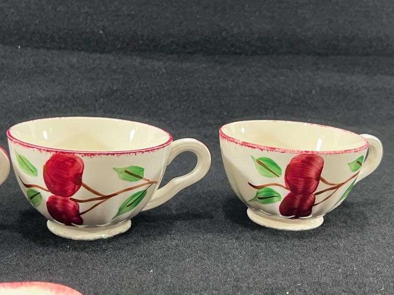 Blue Ridge Pottery HandPainted Crab Apple Dishes
