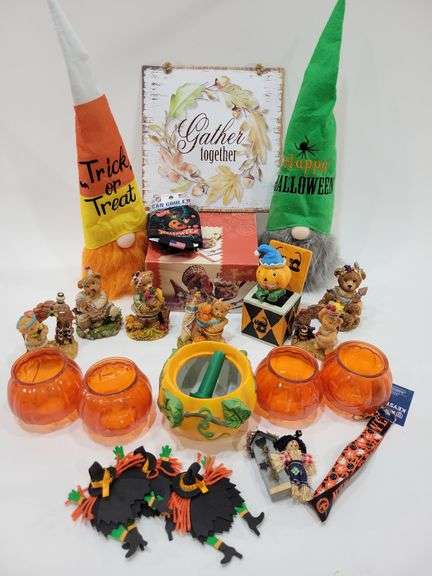 Halloween Decor: Gnomes, Bear Figurines, & More