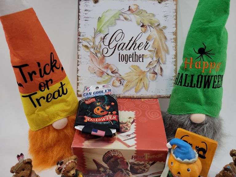 Halloween Decor: Gnomes, Bear Figurines, & More