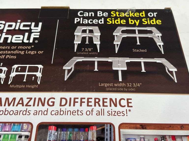 Spicy Shelf Stackable Cabinet Organizer